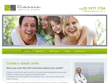 Tablet Screenshot of classicdentures.com.au